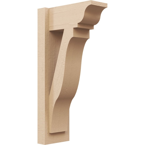 Ekena Millwork 6-in W x 12-in D x 24-in H Funston Trad Rough Cedar Woodgrain TimberThane Outlooker, Primed Tan OUTUR060X12X24FST04RCPR - main
